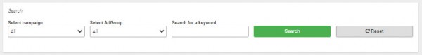 Ads - Searc Terms Filters