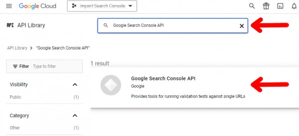 Search Console - Search API