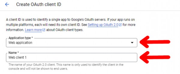 Search Console - oAuth2.0 - Client 1