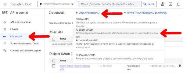 Search Console - oAuth2.0