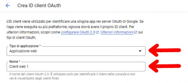 Search Console - oAuth2.0 - Client 1